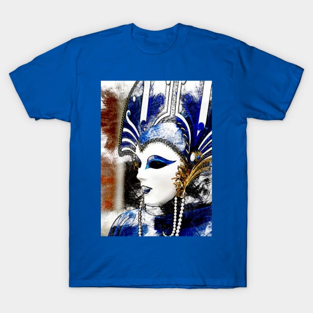 Venice Carnival. Snow Queen mask T-Shirt by CatCoconut-Art